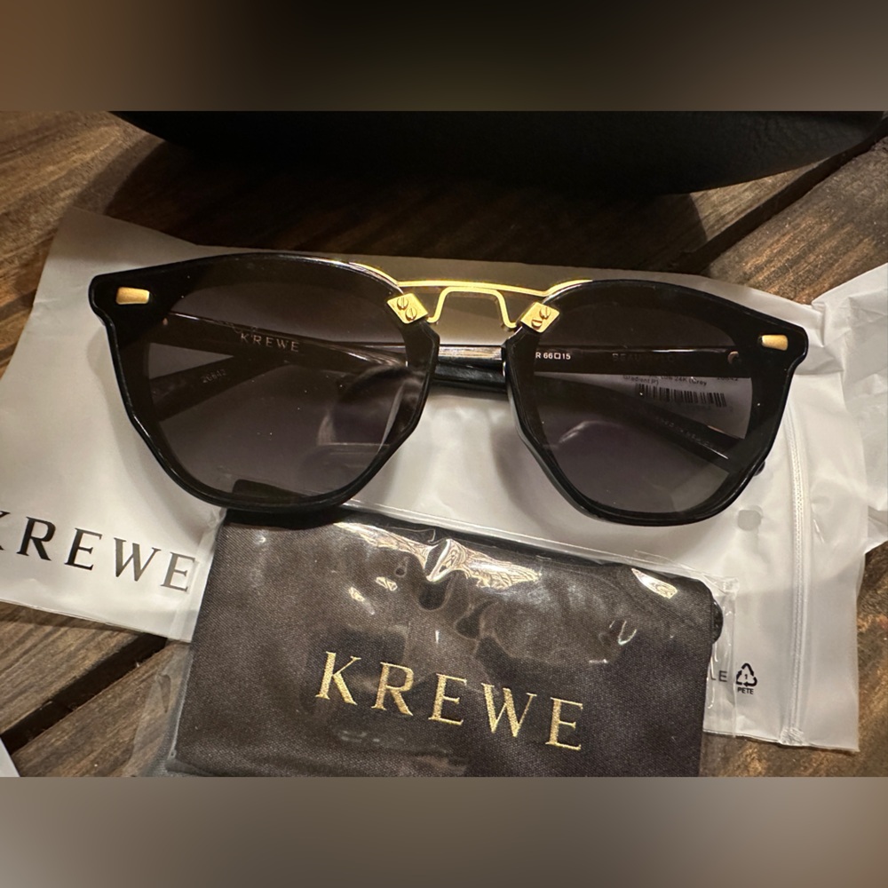 Krewe Beau Nylon Black + Shadow 24K Polarized